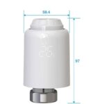 Qiumi ‎‎‎RMTV601-08 Zigbee/WiFi Válvula Termostática Inteligente Programable – Pack de 8 unidades - Imagen 2