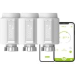 Qiumi ‎QMZG-06TV-Three Válvula Termostática Inteligente para Radiador WiFi – Pack de 3 unidades