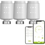 Qiumi ‎QM-TV02-ZG-03 Zigbee Válvula Termostática Inteligente Programable – Pack de 3 unidades