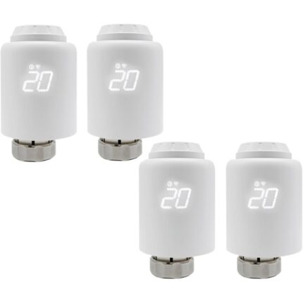 COKYIS Wi-Fi Control Remoto Programable TRV Válvula Termostática Inteligente – Pack de 4 unidades