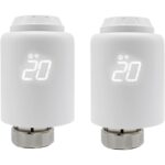 COKYIS Zigbee Control Remoto Programable TRV Válvula Termostática Inteligente – Pack de 2 unidades