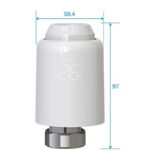 Qiumi ‎‎QM-TRV601-501 Zigbee Válvula Termostática Inteligente Programable – Pack de 5 unidades - Imagen 3