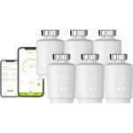 Qiumi ‎‎‎QMTVZG-02-06 Zigbee Termostato de Radiador Inteligente Programable – Pack de 6 unidades