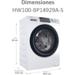 Haier Lavadora de Carga Frontal I-Pro Series 1 HW100-BP14929A-S 10 1400 kg rpm - Imagen 2