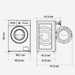 UniversalBlue Lavadora Lanzarote 7008W 8 Motor Inverter kg - Imagen 2