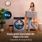 Cecotec Secadora Bolero DressCode Dry 8400 8 Steel Bomba de Calor A++ kg - Imagen 4