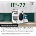 Samsung Lavadora de Carga Frontal WW11DG5B25ABEC 1400 11 rpm kg - Imagen 2